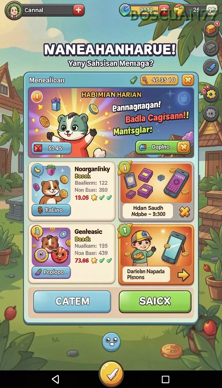 Cuplikan layar ZARA4D — aktivitas